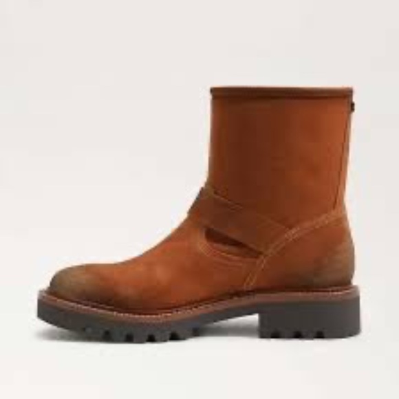 NEW SAM EDELMAN women's kinsley boots in amber brown 7.5 - Picture 3 of 6